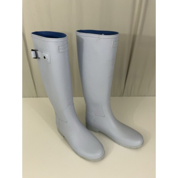 Hunter Shoes - Hunter Women's Refined Rain Boots - Light Gray